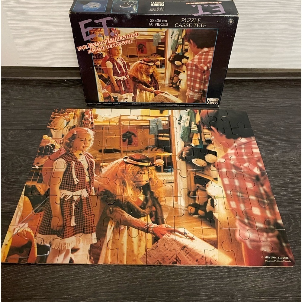 Vintage 1982 E.T. 60 piece puzzle, complete